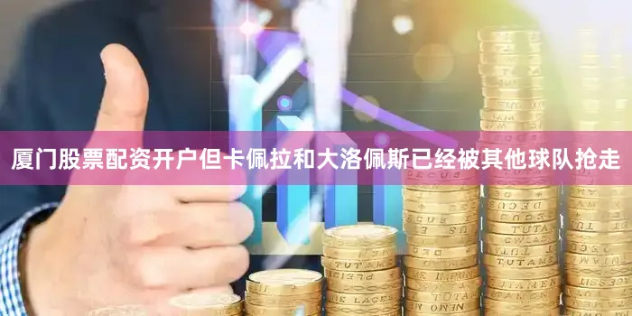 厦门股票配资开户但卡佩拉和大洛佩斯已经被其他球队抢走