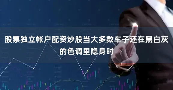 股票独立帐户配资炒股当大多数车子还在黑白灰的色调里隐身时